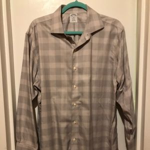 Brooks Brothers Regent Fit Glen Plaid Shirt 16.5 33/32